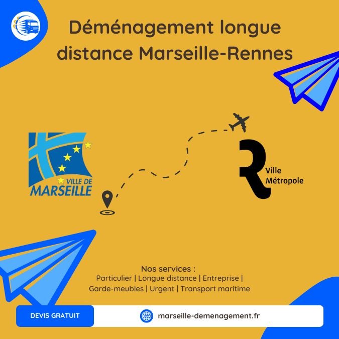 Déménagement Marseille Rennes